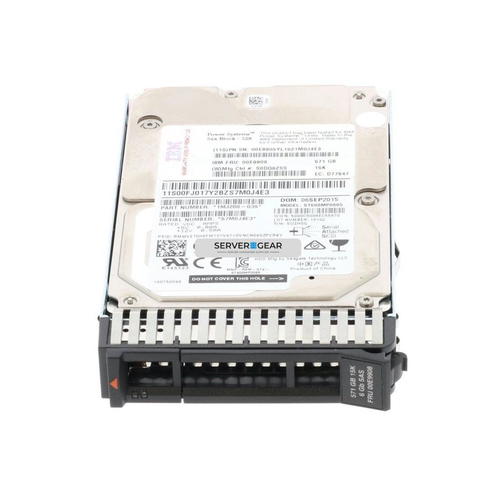 ЖЕСТКИЙ ДИСК IBM 59E4 - 571GB 15K RPM SAS SFF-3 DISK DRV 528 BLOCK (IBM i) 5-90E-05 - фото 76562 ЖЕСТКИЙ ДИСК IBM 59E4 - 571GB 15K RPM SAS SFF-3 DISK DRV 528 BLOCK (IBM i) 5-90E-05 - фото 76562