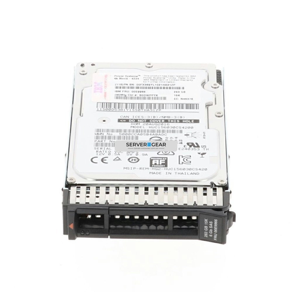 ЖЕСТКИЙ ДИСК IBM 59E1 - 283GB 15K SAS SFF-3 4K BLOCK DISK (IBM i) 5-90E-02 - фото 76657 ЖЕСТКИЙ ДИСК IBM 59E1 - 283GB 15K SAS SFF-3 4K BLOCK DISK (IBM i) 5-90E-02 - фото 76657