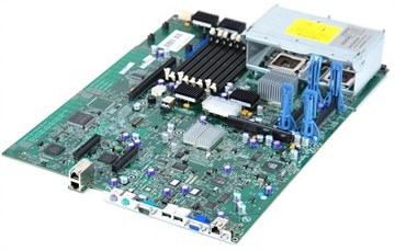 436526-001 Материнская плата HP i5000P с двумя сокетами 771, 8 слотами памяти FB-DIMM, 2 разъемами PCI-Express 8x, интегрированной графикой, двумя гигабитными сетевыми портами, форм-фактор E-ATX, поддержка частоты 1333 МГц 436526-001 - фото 132275