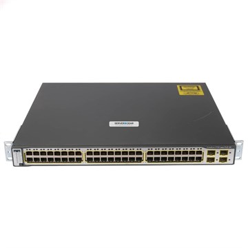 WS-C3750-48PS-E Переключатель Catalyst 3750 48 10/100 PoE + 4 SFP Enhanced Image WS-C3750-48PS-E - фото 138759