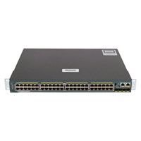 WS-C2960S-F48LPS-L Переключатель Catalyst 2960-SF 48 FE, PoE 370W, 4x SFP, LAN Base WS-C2960S-F48LPS-L