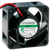 Вентилятор Sunon DC,12V, 40x20mm, 0.13A, KDE1204PKVX KDE1204PKVX