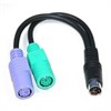 D4002 Кабель Dell Splitter PS/2 Y-Cable PS/2 To 2xPS/2 (Keyboard+Mouse) D4002 - фото 150544