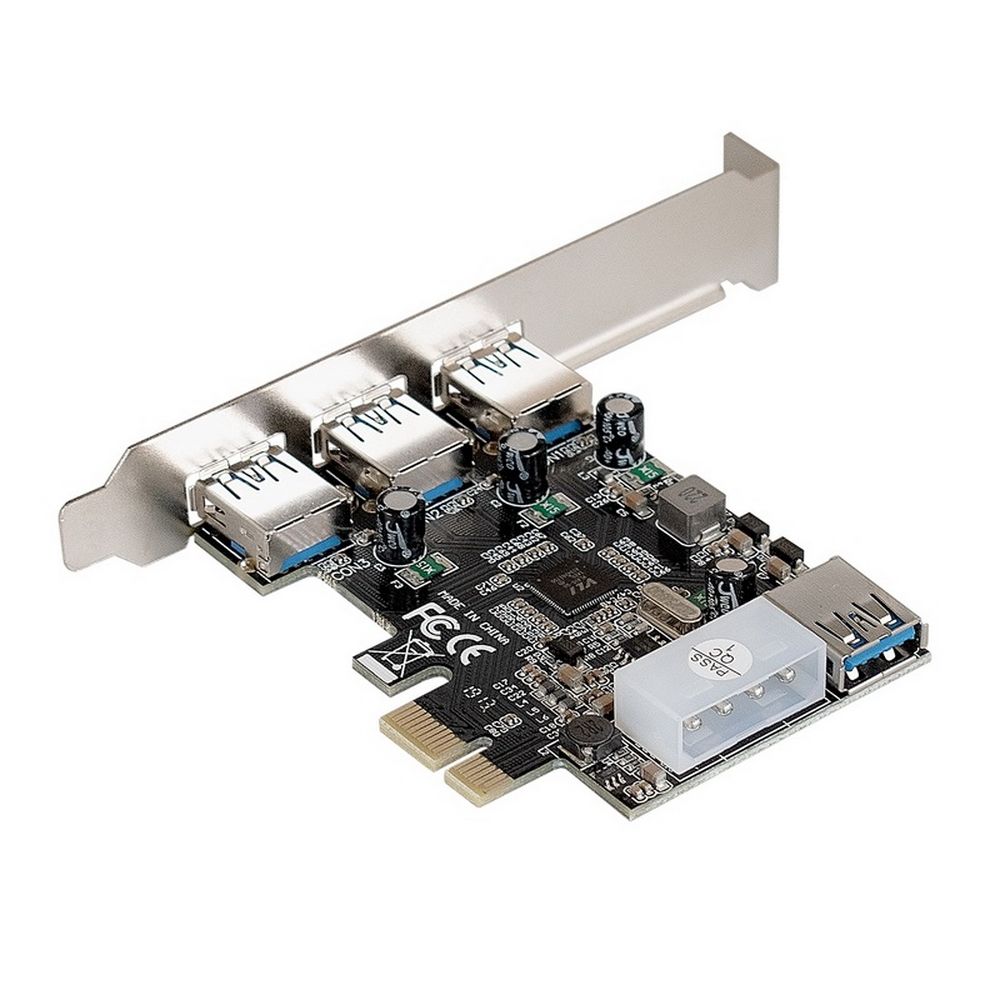 Exegate EX283720RUS Контроллер EXE-367 PCI-E 2.0, 3*USB3.0 ext + 1*USB3.0 int, разъем доп.питания (OEM)