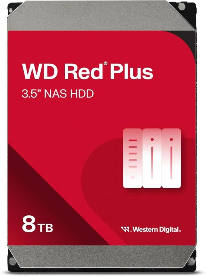 Жёсткий диск Western Digital Red Plus 8Tb (WD80EFPX)