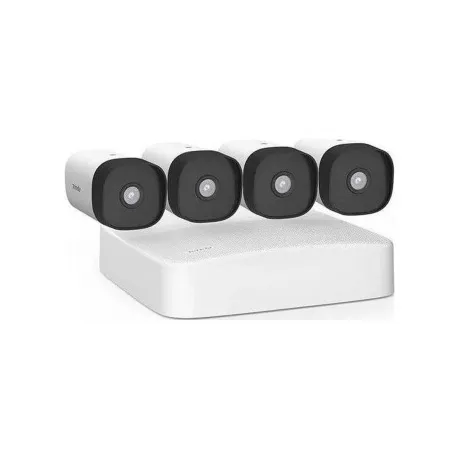 Tenda K4P-4TR Система видеонаблюдения, 4 цилиндрических уличных IP-камеры IT7-PRS и видеорегистратор, 2560x1440, 25 кадр./сек, CMOS, 4Мп, PoE, ночная съемка, датчик движения, IP66 в Санкт-Петербурге