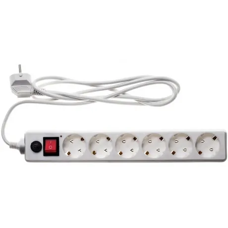 Сетевой фильтр Buro 600SH-16-1.8-W 1.8м (6 розеток) белый в Санкт-Петербурге