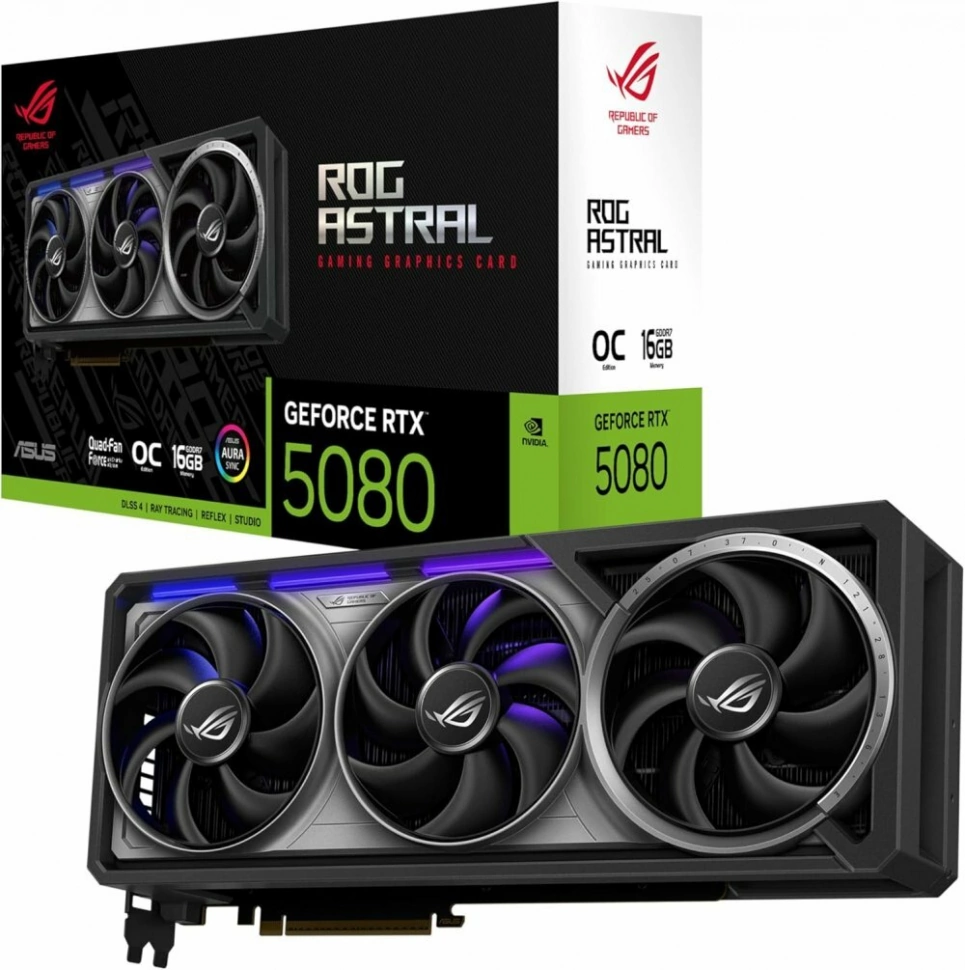 Видеокарта Asus ROG-ASTRAL-RTX5080-O16G-WHITE (90YV0LV4-M0NA00)