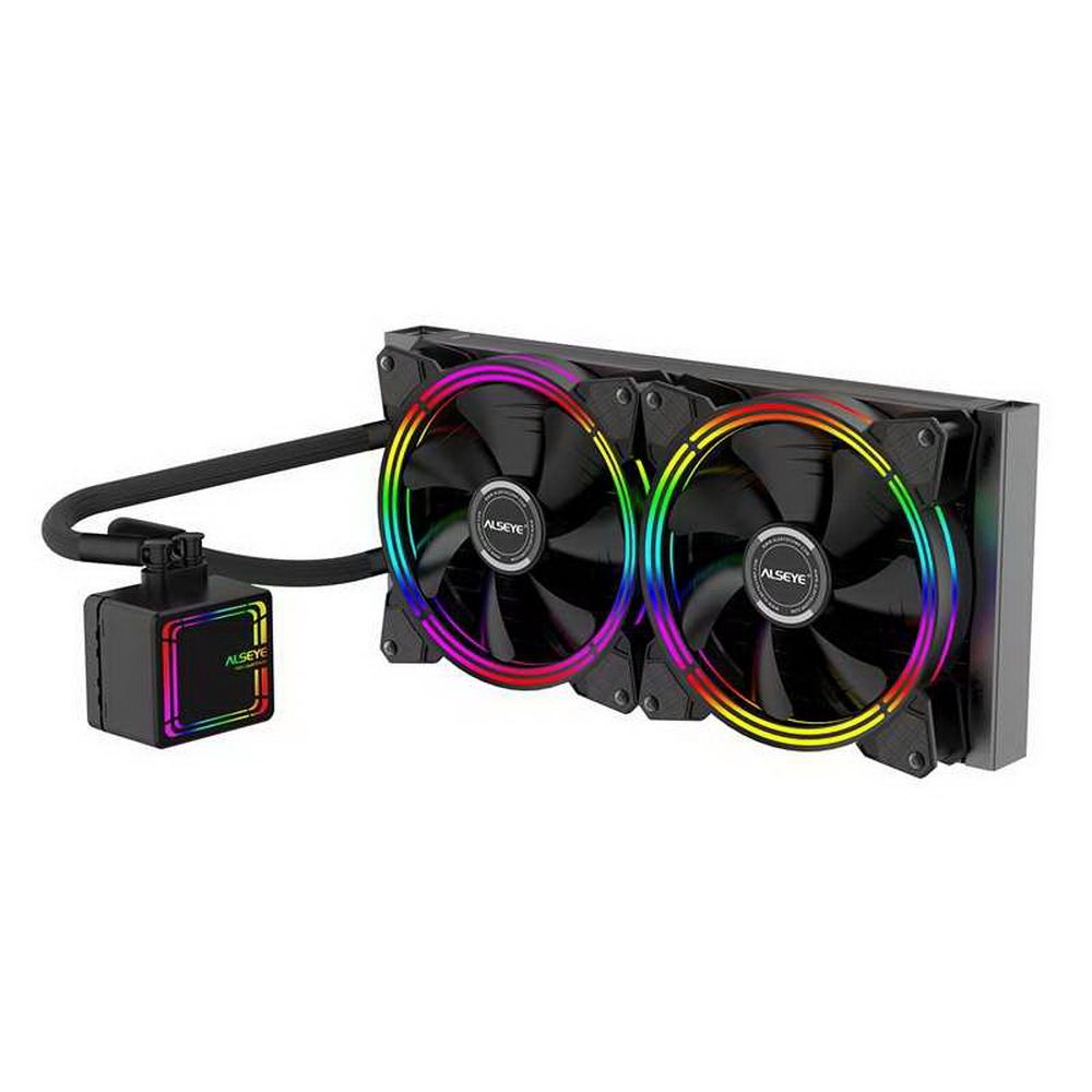 H280 TDP 200W (при T воздуха 45 С)Universal Platfrom PWM Single 5colors+ LED 140mm*2 {6}