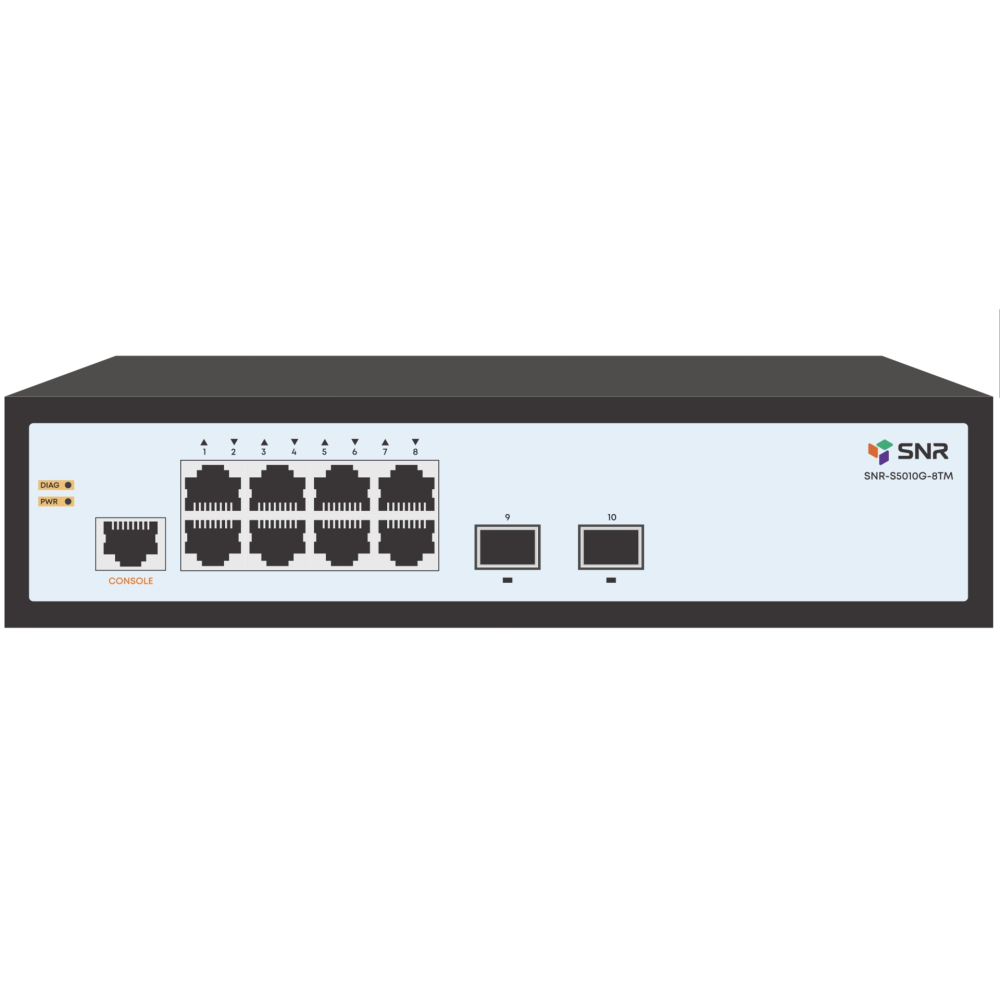Управляемый коммутатор уровня 2 SNR-S5010G-8TM