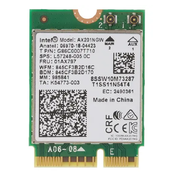 Плата сетевого контроллера Intel Corporation Intel AX201.NGWG.NV