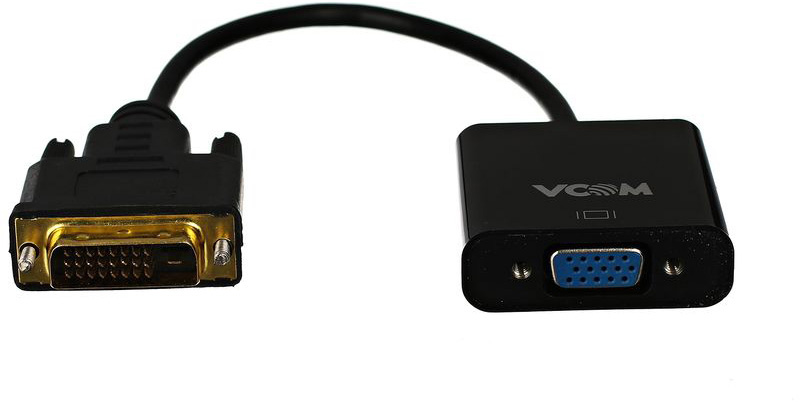 Кабель-переходник DVI-D 25M ---> VGA 15F VCOM <CG491> VCOM DVI-D 25M - VGA 15F (CG491)