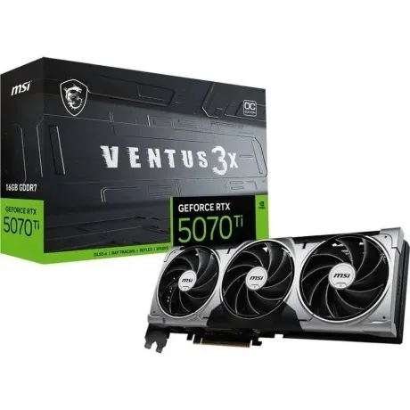 Видеокарта MSI RTX5070Ti 16G VENTUS 3X OC 16GB GDDR7 256bit 3xDP HDMI 3FAN RTL в Санкт-Петербурге