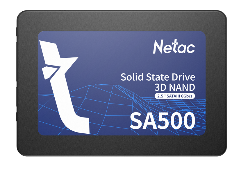 Ssd накопитель Netac SSD SA500 2.5 SATAIII 3D NAND 128GB, R/W up to 500/400MB/s, 3y wty (NT01SA500-128-S3X)