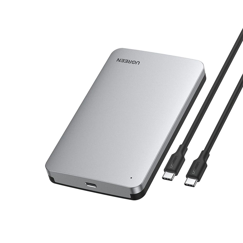 Бокс внешний для жесткого диска UGREEN CM300 (70498) 2.5-Inch SATA External Hard Drive Enclosure. Цвет: серый