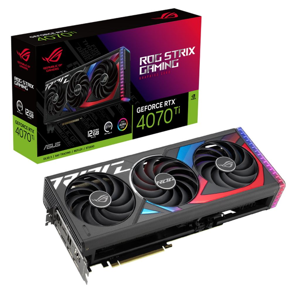 Видеокарта ASUS Strix nVidia RTX 4070 Ti 12288 21000 192 RTL [90YV0II1-M0NA00]