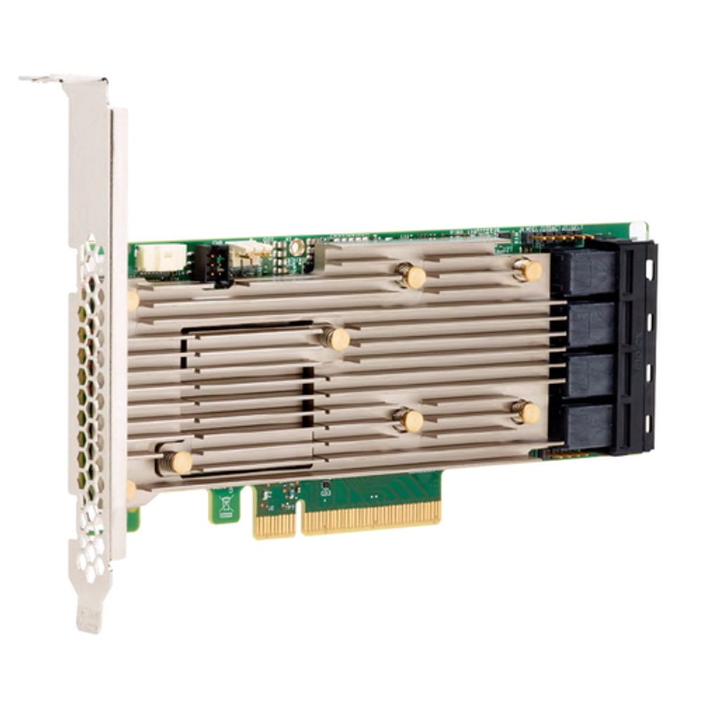 RAID-контроллер Broadcom MegaRAID 9460-16I SGL (05-50011-00) PCIe 3.1 x8 LP, SAS/SATA/NVMe, RAID 0,1,5,6,10,50,60, 16port(4 * int SFF8643), 4GB Cache, 3516ROC, RTL {5}, (003600) (003648)