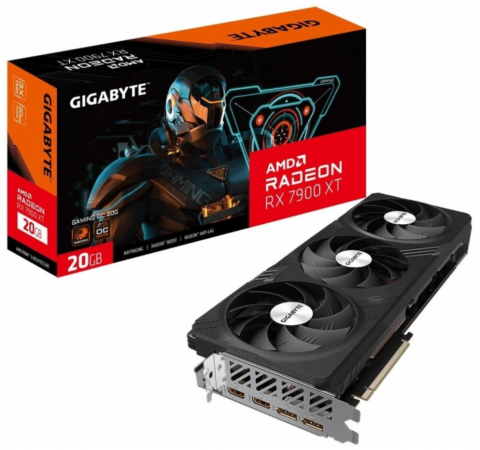 Видеокарта GigaByte AMD Radeon RX 7900 XT 20Gb (GV-R79XTGAMING-20GD)