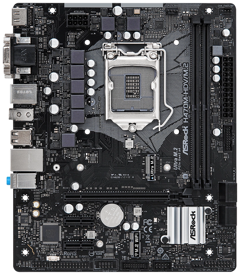 Материнская плата Asrock H470M-HDV/M.2