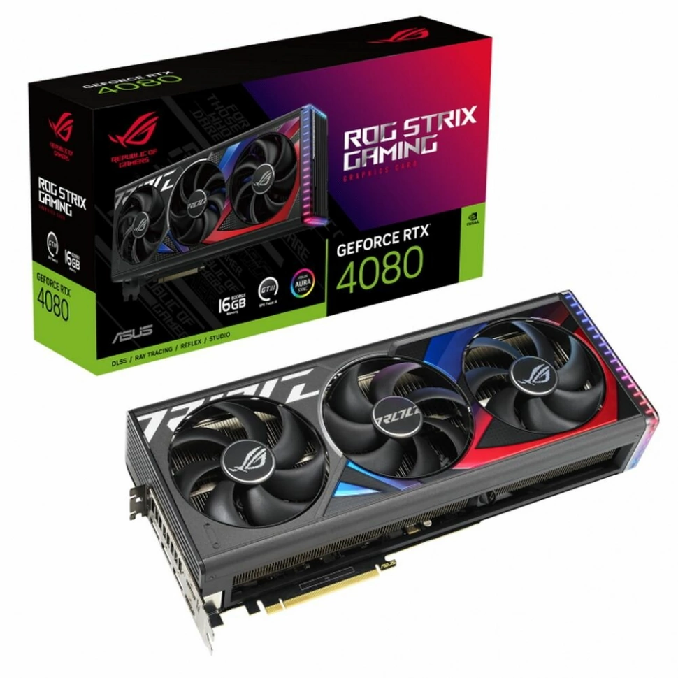 Видеокарта Asus ROG-STRIX-RTX4080-16G-GAMING (90YV0IC1-M0NA00)