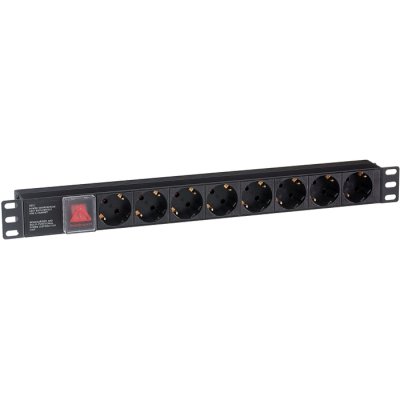 Блок розеток Exegate ServerPro PDU-19H801 Al-8S-C14-SW