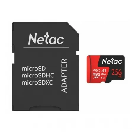 Карта памяти Netac microSDHC P500 Pro 256GB (NT02P500PRO-256G-R) с SD адаптером в Санкт-Петербурге