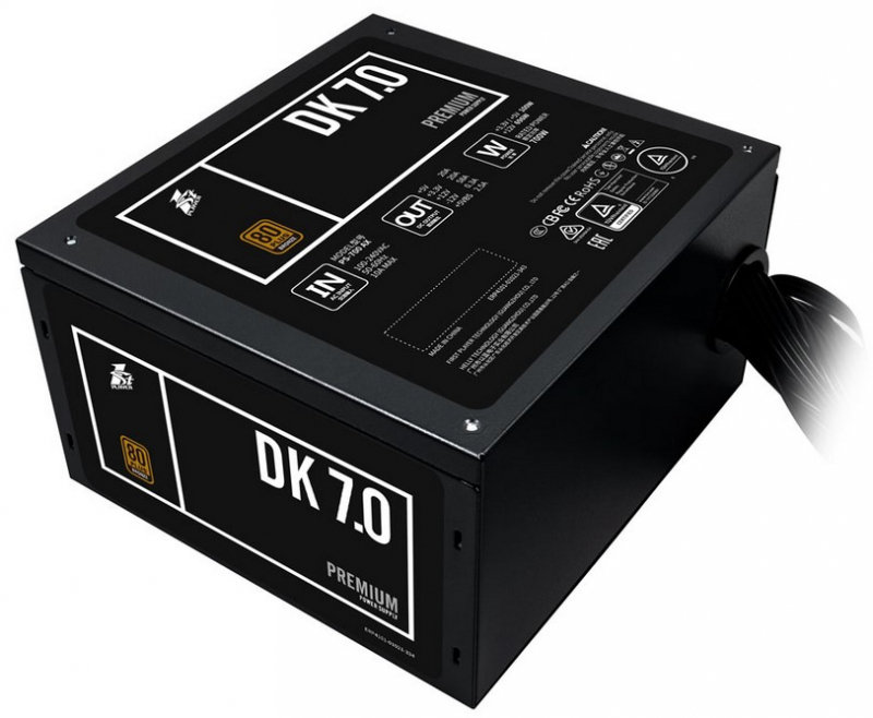 1STPLAYER Блок питания DK PREMIUM 700W / ATX 2.4, APFC, 80 PLUS BRONZE, 120mm fan / PS-700AX