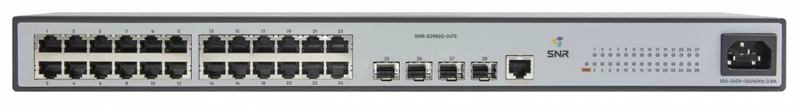 Управляемый коммутатор уровня 2, 24 порта 10/100/1000Base-T и 4 порта 100/1000BASE-X (SFP) (SNR-S2982G-24TE)
