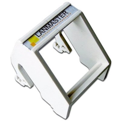 Рамка на DIN-рейку Lanmaster LAN-DRF-45x45-WH