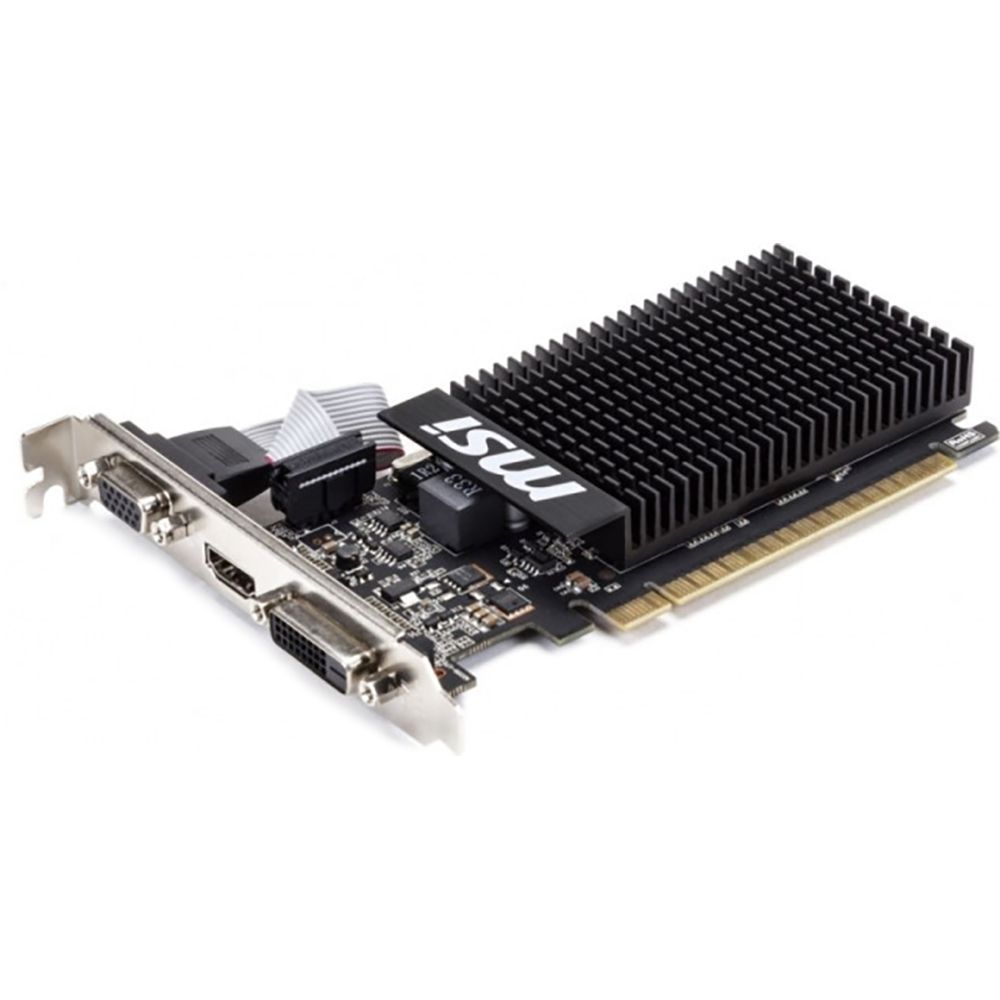 Видеокарта MSI PCI-E GT 710 2GD3H LP nVidia GeForce GT 710 2048Mb 64bit DDR3 954/1600 DVIx1/HDMIx1/CRTx1/HDCP Ret low profile