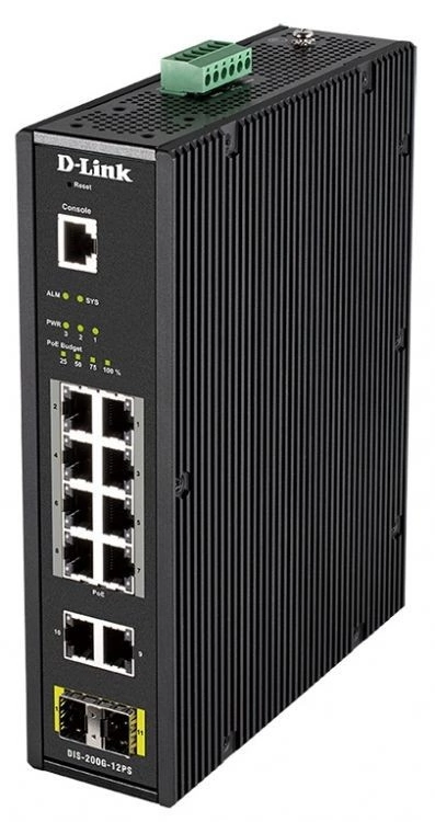 Коммутатор D-Link DIS-200G-12PS (DIS-200G-12PS/A2A)