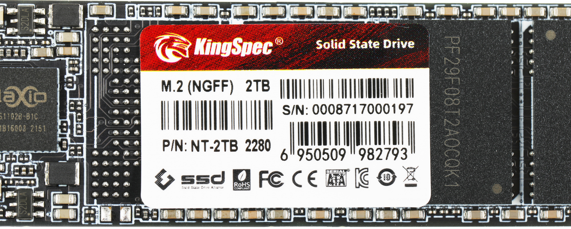 Накопитель SSD Kingspec SATA III 2Tb NT-2TB M.2 2280