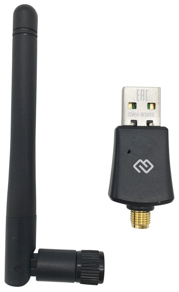 Сетевой адаптер WiFi Digma DWA-N300E USB 2.0