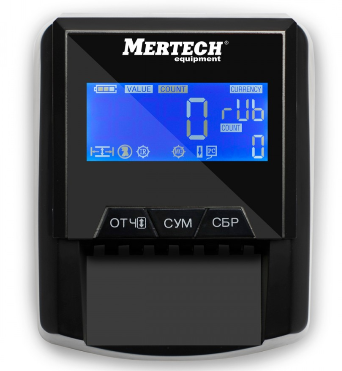 Детектор банкнот MERTECH D-20A FLASH PRO LСD с АКБ
