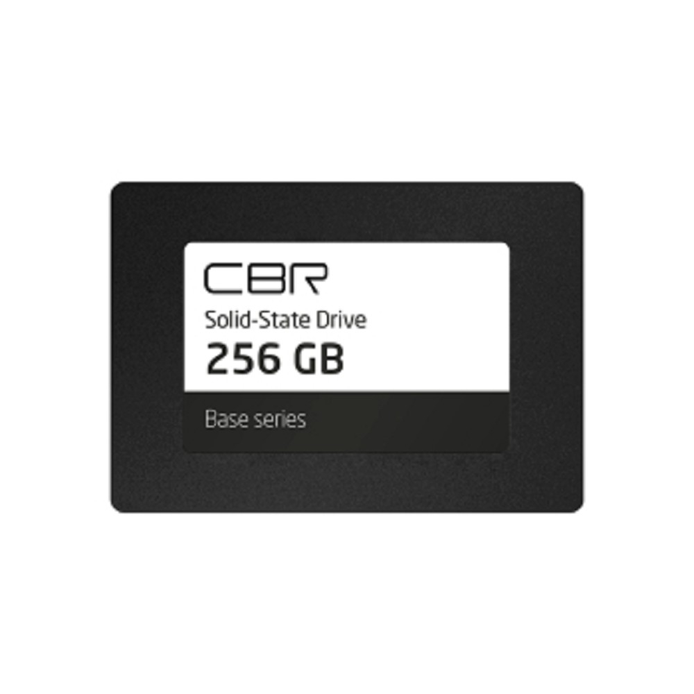 CBR SSD-256GB-2.5-BS24b, Внутренний SSD-накопитель, серия "Base", 256 GB, 2.5", SATA III 6 Gbit/s, 3D TLC NAND, R/W speed up to 550/500 MB/s, TBW (TB) 128, OEM