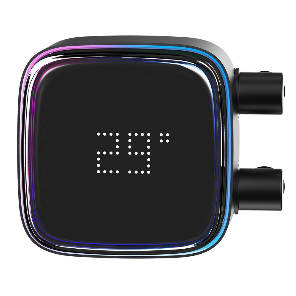 Жидкостная система охлаждения Ocypus Iota L24 BK ARGB Black 280W/ All Intel/ AMD AM*/ Digital display / Screws
