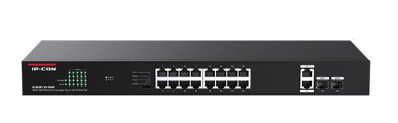 Коммутатор 18PORT 1000M 2SFP G1120P-16-150W IP-COM