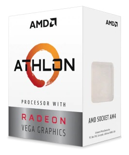 Процессор CPU AMD Athlon 3000G, 2/4, 3.5GHz, 192KB/1MB/4MB, AM4, 35W, Radeon Vega 3, YD3000C6M2OFH OEM, analog YD3000C6M2OFB, 1 year (YD3000C6M2OFH)