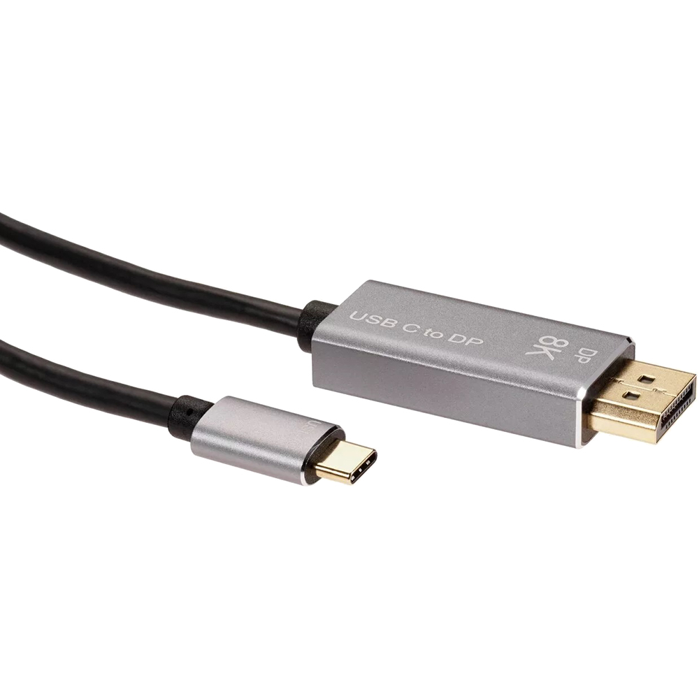 VCOM CU480MC-1.8M Кабель-адаптер USB Type-Cm --> DP1.4v (m) 8K@60Hz, 1.8m , Alum Shell,VCOM <CU480MC-1.8M>[4895182217904]