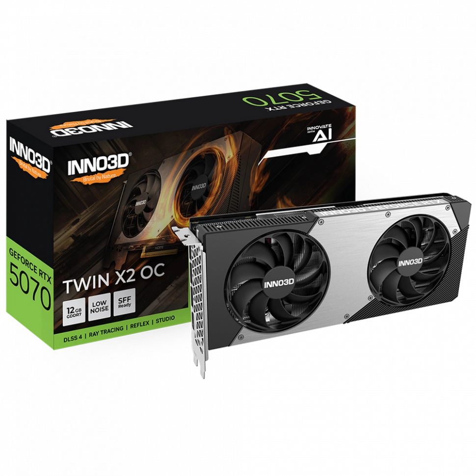 Видеокарта INNO3D nVidia GeForce RTX 5070 X2 OC 12Gb (N50702-12D7-195064N)