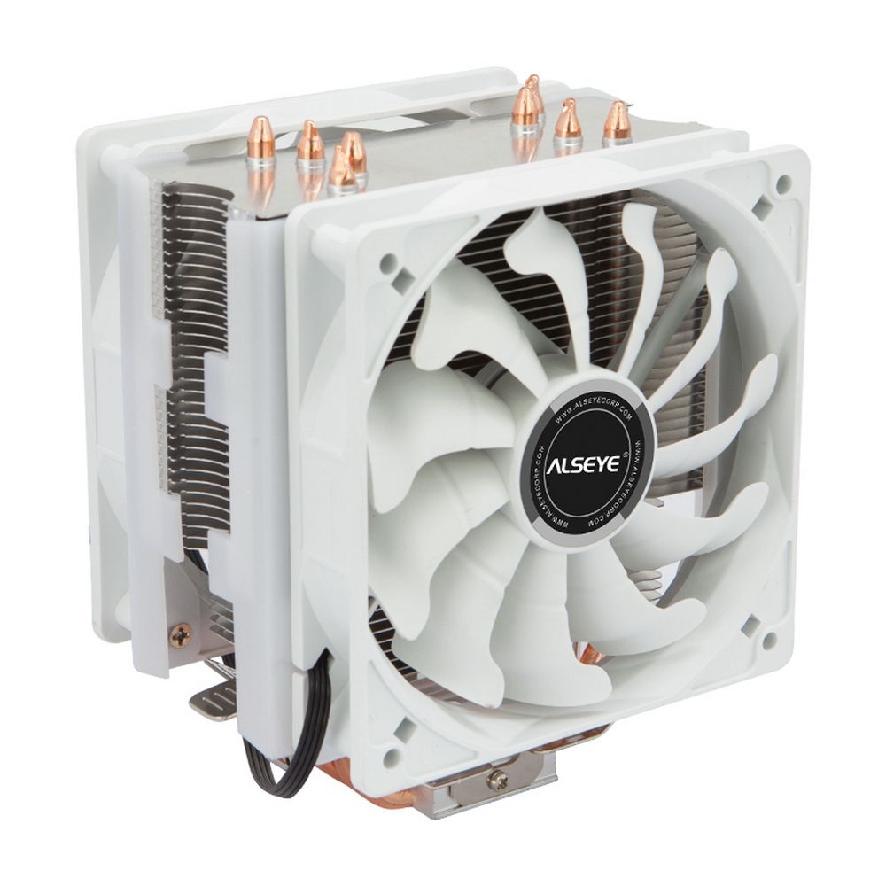 S120D-W Universal, TDP 135W, 2x120FAN, 4 heat pipe, WHITE, PWM, RTL