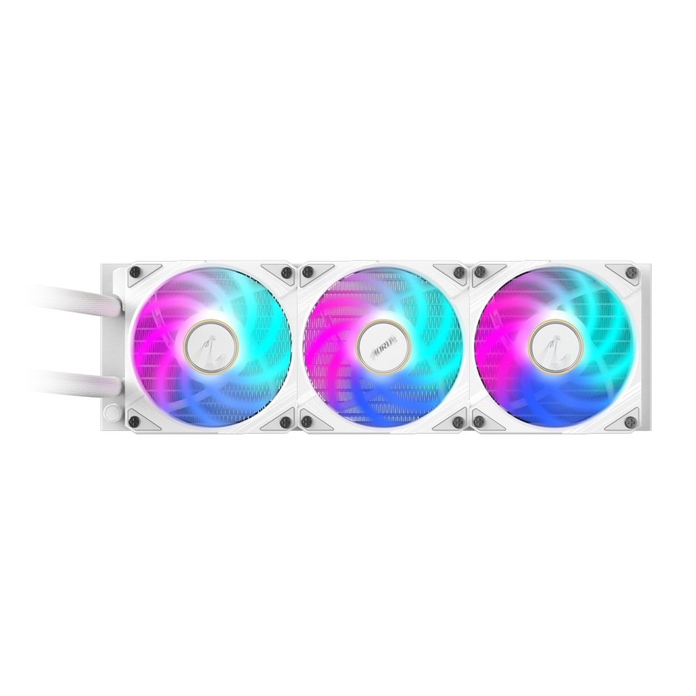 Жидкостная система охлаждения Gigabyte AORUS WATERFORCE X II 360I White, 3 x 120mm ARGB Fan, sTR5, RTL (9JAWTX2360I-00-10)