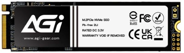 Накопитель SSD AGi PCIe 4.0 x4 4TB AGI4T0G44AI828-CB AI828 M.2 2280