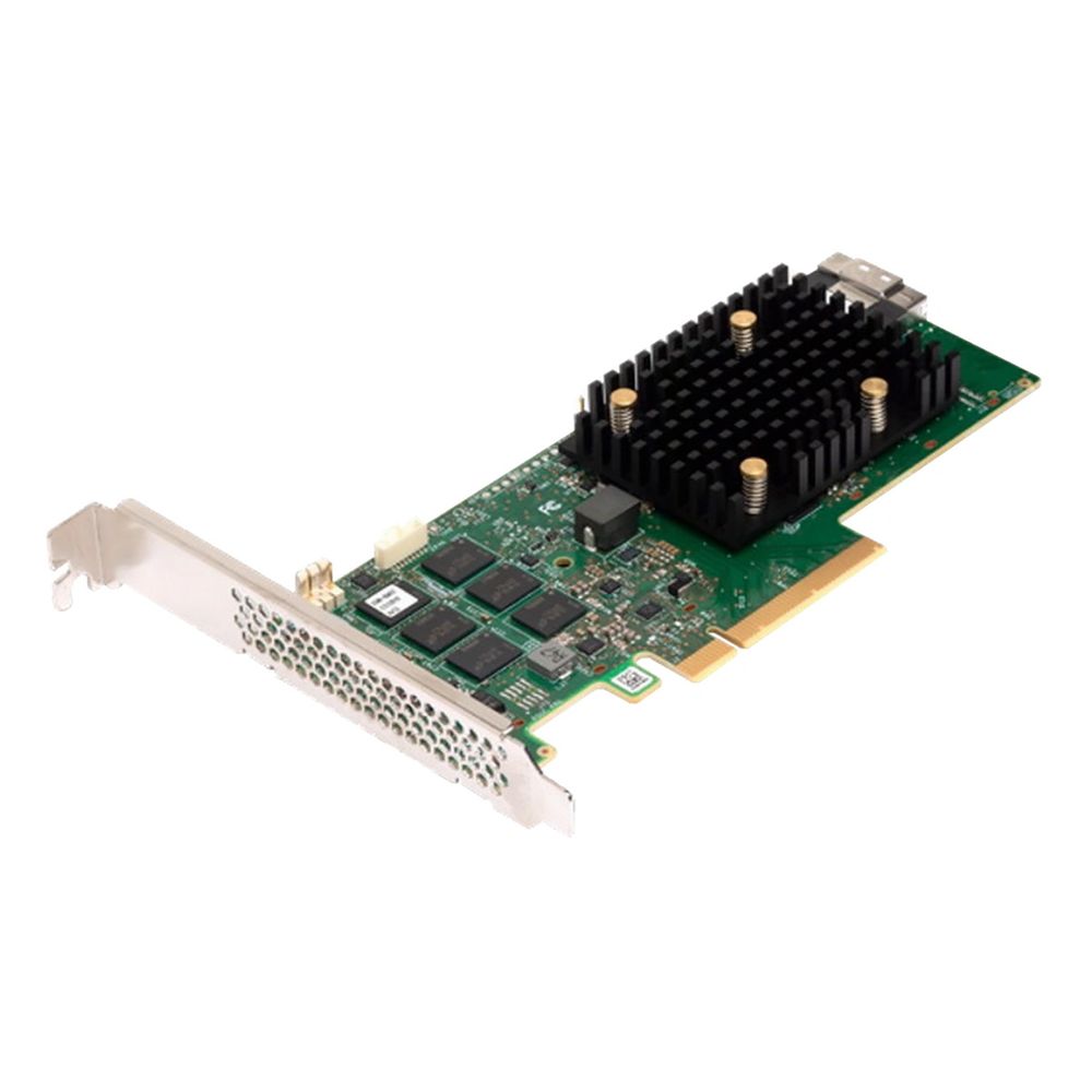 RAID-контроллер Broadcom 9560-8I SGL (05-50077-01 / 05-50077-01012 / 03-50077-01012) PCIe 4.0 x8 LP, SAS/SATA/NVMe, RAID 0,1,5,6,10,50,60, 8port(1 * int SFF8654), 4GB Cache, 3908ROC, RTL