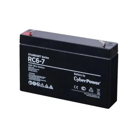 Аккумуляторная батарея CyberPower RC 6-7 напряжение 6В, емкость 7Ач, клемма F1 (ДхШхВ: 151х34х94мм Полная высота 100мм; Вес 1,2кг; Срок службы 6лет) в Санкт-Петербурге