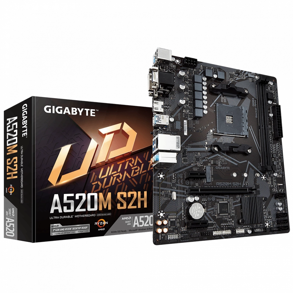 Материнская плата Gigabyte A520M S2H