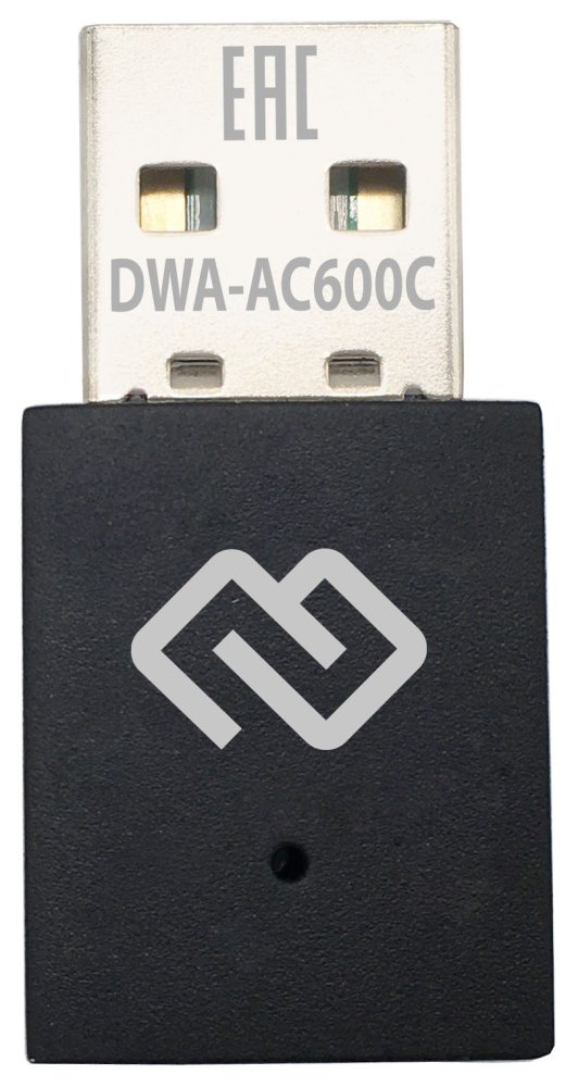 Сетевой адаптер WiFi Digma DWA-AC600C USB 2.0