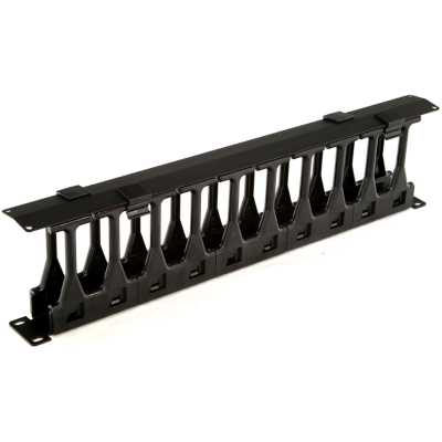 Кабельный органайзер Hyperline CMF-1U-FPL106-MCOV-RAL9005