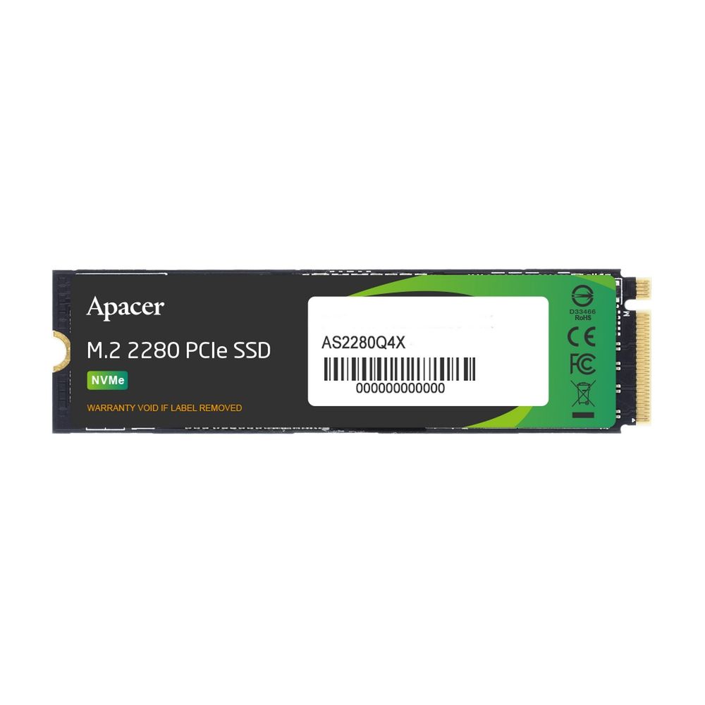 Твердотельный накопитель Apacer SSD AS2280Q4X 512Gb M.2 2280 PCIe Gen4x4, R4000/W2500 Mb/s, 3D NAND, MTBF 1.5M, NVMe 1.4, 300TBW, Retail, 3 years (AP512GAS2280Q4X-1) (AP512GAS2280Q4X-1)