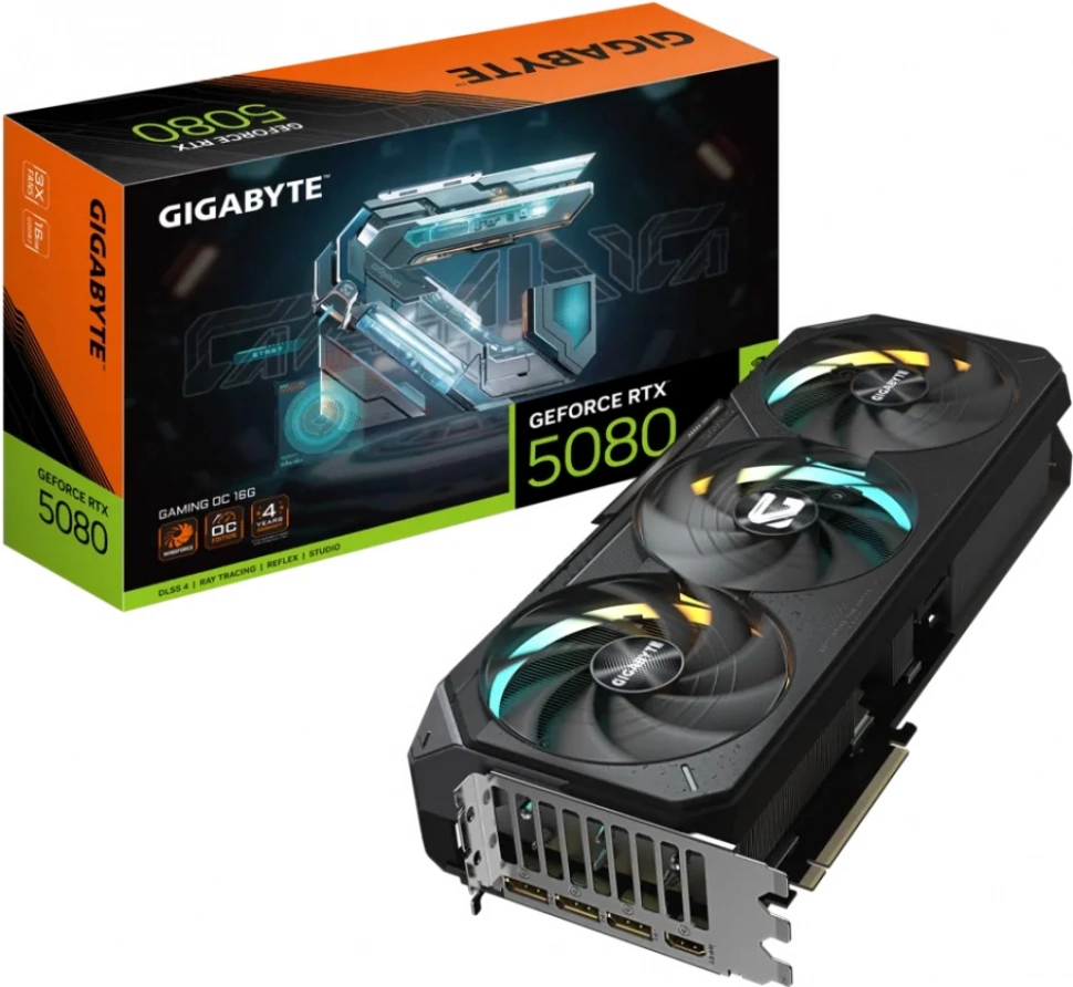 Видеокарта Gigabyte GeForce RTX 5080 (GV-N5080GAMING OC-16GD 1.0)
